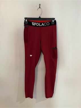 Men’s Wolaco Burgundy Running Tights